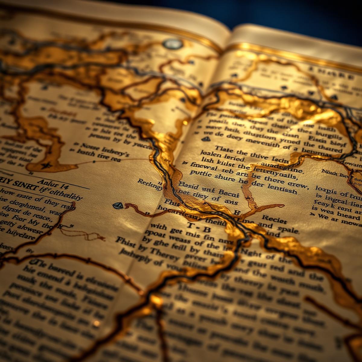Mapas y manuscritos bíblicos antiguos